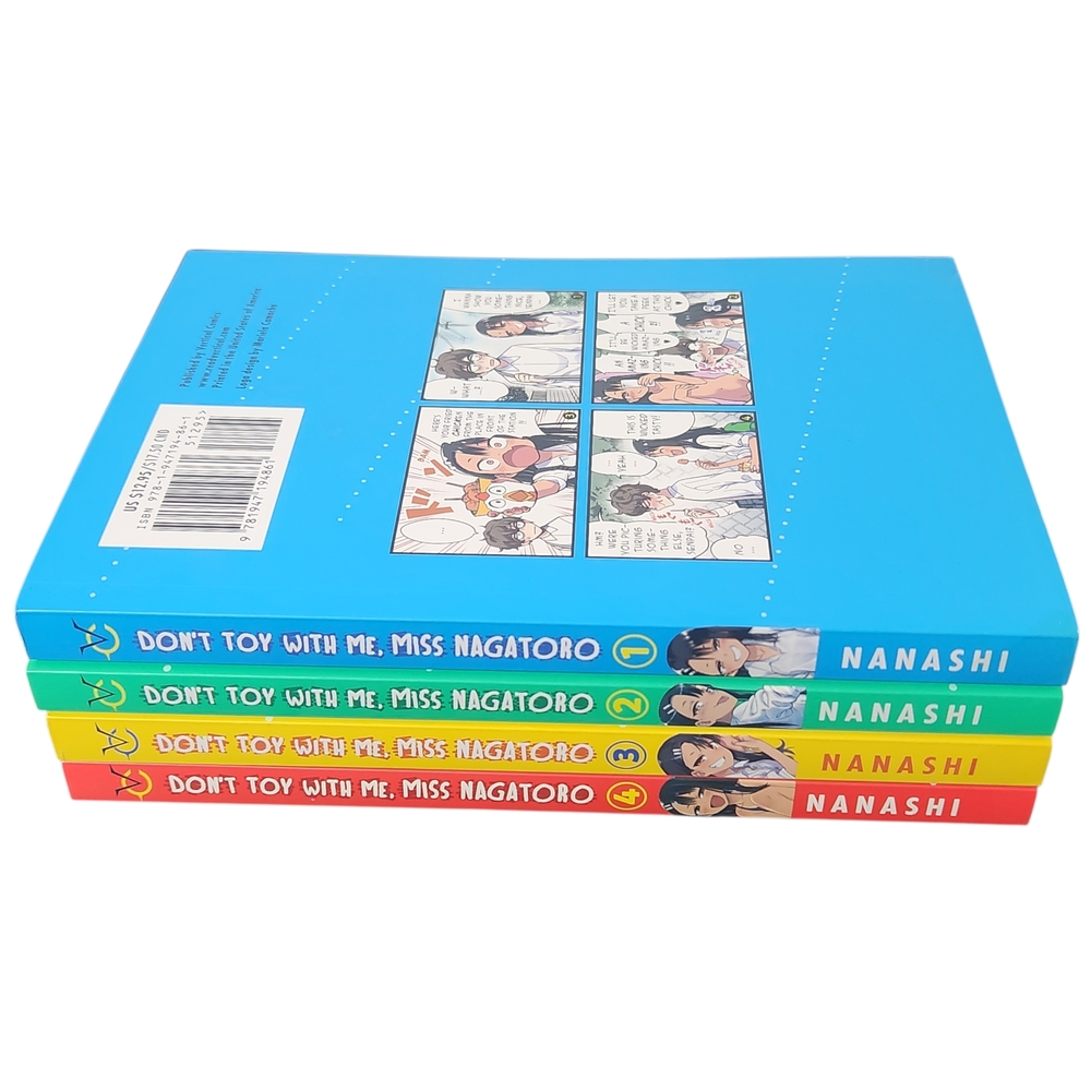 Don’t Toy With Me Miss Nagatoro Manga Set Volumes 1 2 3 4 Full Color Covers